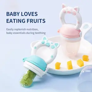 Legenda Silikon Bebas BPA Dot Pemberi Makan Bayi Buah Segar Mainan Gigitan Bayi Bebe Silikon Dot Buah Bayi