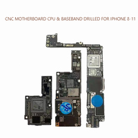 Motherboard CNC Poles Halus untuk Perbaikan iPhone X XS XR XS MAX 11 12 Pro 13 Mini 14 Plus 15 16 17 Papan PCB Utama Tanpa Baseband CPU