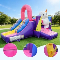 Château gonflable commercial professionnel, château gonflable d'extérieur avec toboggan pour enfants