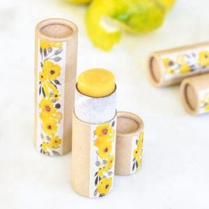 Biodegradable Deodorant Stick Lip Balm Container Cream <b>Blush</b> Packaging Paper Lip Balm Packaging - Product Image 4