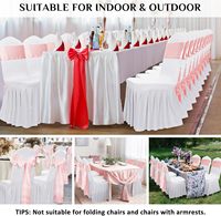 White Polyester Spandex Banquet Wedding White Chair Covers Hotel Meeting Elastic Chair Cover Dining Chair Covers