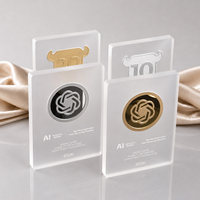 Plakat Penghargaan Akrilik Matte, Penghargaan Tonggak Karya Open AI Token, Distributor Sertifikat Kustom Hadiah Perusahaan