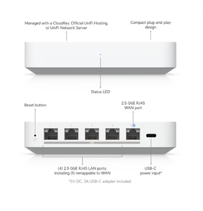 Ubiquiti UniFi UXG-Max Gateway Max, passerelle de sécurité d'entreprise, routeur pare-feu SD-WAN UniFi Network - Product Image 6