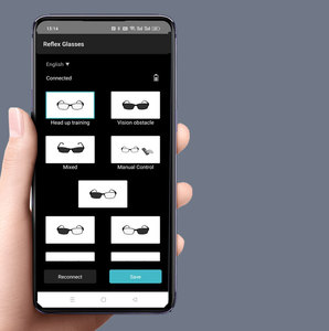 Gafas de Entrenamiento con Luz Estroboscópica Inteligente para Mejorar la Capacidad Visual en Baloncesto, Fútbol, Fútbol Americano, Béisbol y <span class=keywords><strong>Otros</strong></span> <span class=keywords><strong>Deportes</strong></span> - Product Image 4