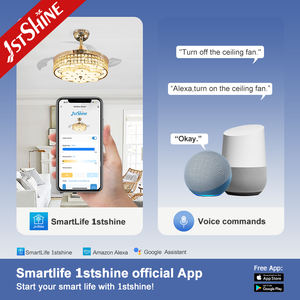 Gub — ventilateur de plafond invisible 3 en 1, pour salle à manger, avec lame en plastique, avec télécommande - Product Image 6