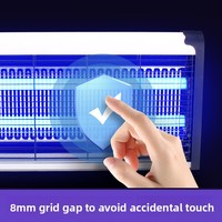 Lampe anti-moustiques électrique LED CXS SOLAR, à fixation murale, indice de protection IP33, PVC ignifuge, certifiée ROHS, garantie 1 an