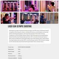Machine de jeu d'arcade interactive de pratique de tir de pistolet laser immersif d'intérieur jeux d'entraînement de cible de tir émetteur infrarouge
