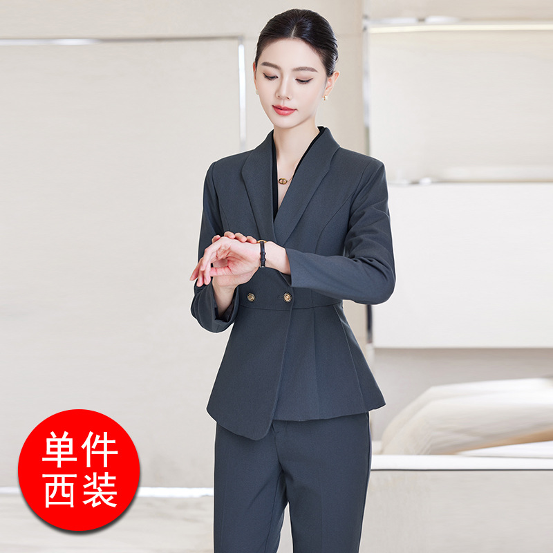 gray suit