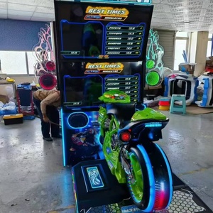 Nouvelle machine de jeu de course de moto - Machine d'amusement dynamique à double écran de 50 pouces avec fonction de jeu à monnayeur pour intérieur - Product Image 4