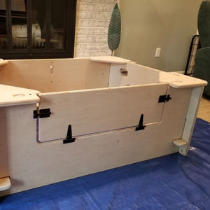 Indoor Veiligheid Huisdier Huis Hout Drachtig Box Box Voor Zwangere Honden <span class=keywords><strong>Puppy</strong></span> - Product Image 3