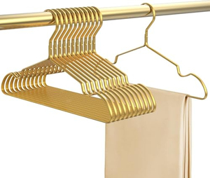 Closet Organization Waterproof Aluminium Coat <b>Hanger</b> Seamless Anti Slip Rust Proof Clothes <b>Hangers</b> with Groove - Product Image 5