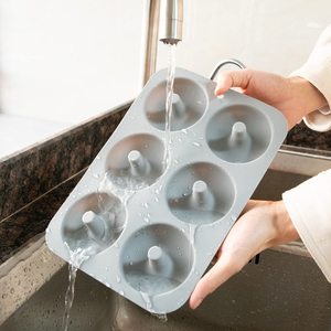 Food Grade Non-Stick <b>Silicone</b> Donut Mold Dishwasher Safe Heat Resistant LFGB <b>Silicone</b> Bagels <b>Baking</b> Pan Doughnut <b>Silicone</b> Mold - Product Image 6