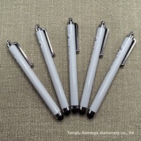 Stylet capacitif ABS à mécanisme rotatif, impression par transfert thermique pour tablettes et smartphones à écran tactile universels, option de logo personnalisé
