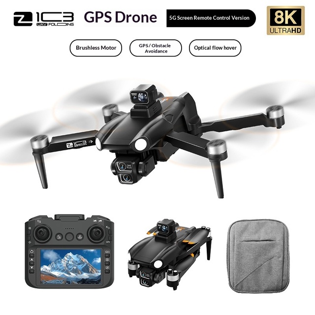 Z103 Remote Control Drone with 4.5-inch Screen, Brushless Motor, High-definition Aerial Photography and GPS Positioning