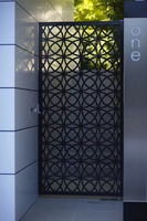 Clôture de ranch extérieure en métal moderne personnalisable avec bordure en aluminium thermolaqué Homedeco Australia, modélisation 3D