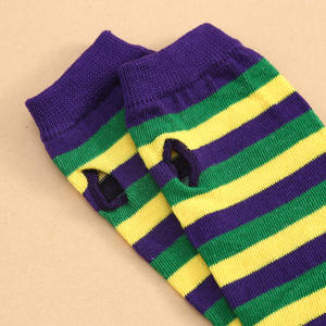 Calcetines Holgados Personalizados <span class=keywords><strong>de</strong></span> Mardi Gras, Medias a Rayas, Calentadores <span class=keywords><strong>de</strong></span> Piernas <span class=keywords><strong>de</strong></span> Invierno, Poliéster Suave, Accesorios <span class=keywords><strong>de</strong></span> <span class=keywords><strong>Disfraces</strong></span> para Fiestas <span class=keywords><strong>de</strong></span> <span class=keywords><strong>Carnaval</strong></span> para Adultos - Product Image 3