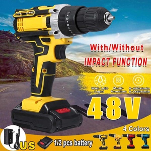 Taladro percutor inalámbrico de iones de litio de 48 V, destornillador eléctrico recargable 3 en 1, taladro manual, destornillador industrial para el hogar - Product Image 2