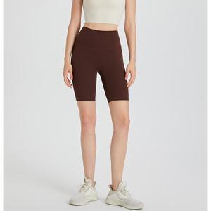 Shorts de yoga de cintura alta para mujer, 8 pulgadas, no transparentes, control de abdomen, efecto levantacola, informales, para gimnasio, entrenamiento, ropa deportiva al por mayor - Product Image 2