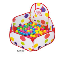 Piscine gonflable en plastique pour enfants, tente de jeu en forme de balle océanique, structure de jeu intérieure/extérieure en polyester souple, adaptée aux animaux domestiques