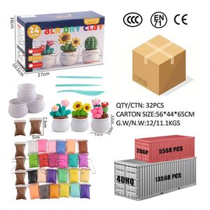 Juego de Arcilla Ultraligera para Niños Zhorya con Maceta para Crear Todo Tipo de Plastilina y Slime - Product Image 6
