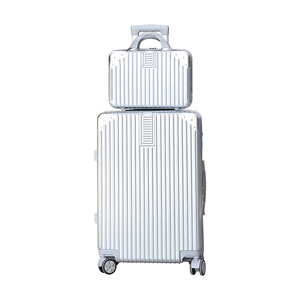 Spinner Luggage 24 Inch ABS Material Swivel <b>Wheels</b> Travel Case Solid Color Zipper Closure Mother Box Design - Product Image 5