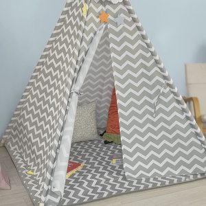 Portable Outdoor Privacy Canvas Play Tipi <strong>Tepee</strong> Children Teepee <strong>Tent</strong> Factory Gray Kids Teepee Indian <strong>Tent</strong> - Product Image 3