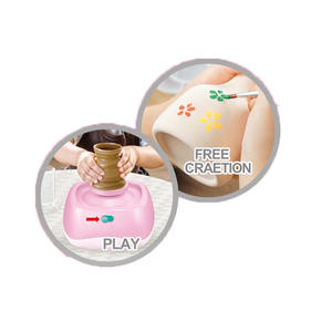 Argile polymère pour enfants, argile sans cuisson, tourne-disque électrique DIY pour <span class=keywords><strong>potier</strong></span> - Product Image 2