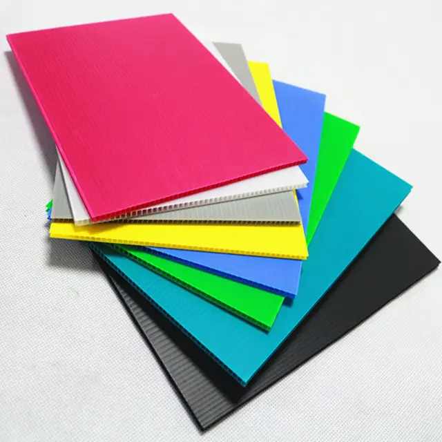 Wholesale Widely Used 2mm 3mm 4mm 5mm 6mm 8mm Clear Folding Recycled PP Corrugated Plastic Sheet 4x8