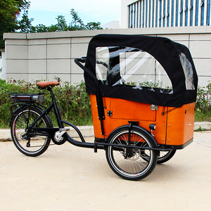 Tricycle <span class=keywords><strong>cargo</strong></span> électrique à cadre bas, vélo <span class=keywords><strong>cargo</strong></span> électrique à 3 roues avec remorque et boîte pour adultes - Product Image 4