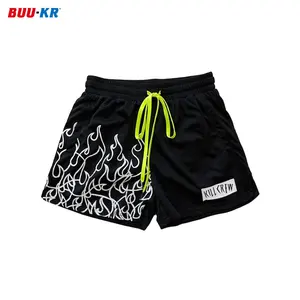 Buker New Summer Custom Blank Quick Dry Athletic Gym 100 Polyester Mesh Basketball Mens Shorts