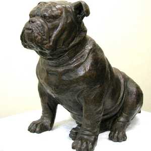 Offre Spéciale antique cuivre bronze finition métal laiton coulé <span class=keywords><strong>statue</strong></span> de <span class=keywords><strong>bouledogue</strong></span> <span class=keywords><strong>anglais</strong></span> - Product Image 2