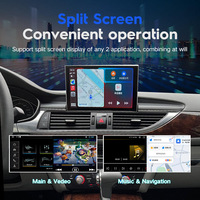 Écran tactile rétractable de 9 pouces, Qualcomm 8G 128G, Android AUTO Carplay pour AUDI 2012-2018 A6 A7 C7, lecteurs multimédias de voiture, navigation GPS