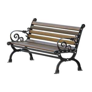 Outdoor Furniture All-weather Seating Street Outside Recycled Wood Plastic <strong>Composite</strong> <strong>Garden</strong> <strong>Bench</strong> - Product Image 1