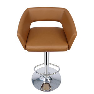 Anji – tabouret de Bar en PU, chaise de Pub pivotante à hauteur réglable - Product Image 6
