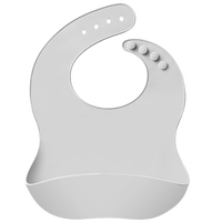 Bavoir d'alimentation pour bébé, en silicone tricoté ultra-doux, imperméable, sans lavage, design 3D large, pour la diversification alimentaire des enfants