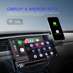 Estéreo para Auto con Pantalla Retráctil Oculta, Diseño de Un Solo DIN, CarPlay Inalámbrico, GPS, WiFi, Bluetooth, DSP, Almacenamiento Manual - Product Image 4