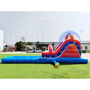 Commercial Custom <b>Inflatable</b> Pool <b>Slide</b> Kids Backyard Party Stars <b>Inflatable</b> <b>Water</b> <b>Slide</b> for Kids with Detachable Pool - Product Image 5