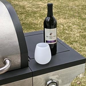 カスタム食品グレードの卵形シリコンワイングラス折りたたみ式ウォーターティーカップ壊れないビールウイスキーグラスドリンクウェアシリコンカップ - Product Image 4