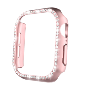 Caja de Reloj de Lujo con Marco de Diamantes para Apple Watch Serie 10 42mm 46mm, Caja Brillante, Caja Hueca para Mujer - Product Image 1