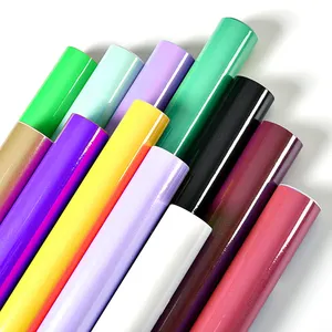 Vinyl roll suppliers glossy black diy cut craft color cutting vinyl adhes self adhesive vinyl for cutting plotter