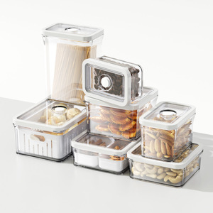 Vacuum Sealed Food Storage Box Rectangle Clip On Lid For Fruits Vegetables Freezer Kitchen Use - Product Image 2