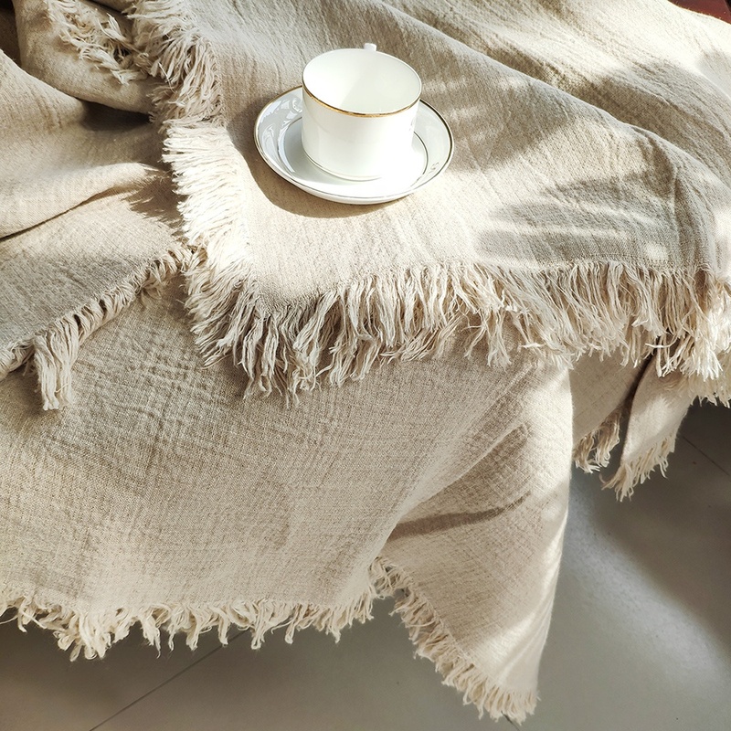 480Gsm Pure French Flax Linen Blanket