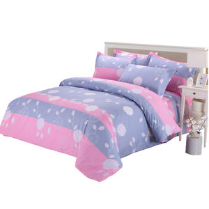 طقم لحاف من أربع قطع A3L مصنوع من القطن الخالص المقاوم للماء لموسم الخريف مع ملاءة سرير وغطاء لحاف - Product Image 1