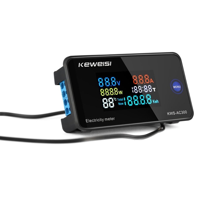 KWS-AC300 100A Digital Power Meter Voltmeter Ammeter AC Wattmeter KWS Power Energy Meter Electric Meter with Reset Function