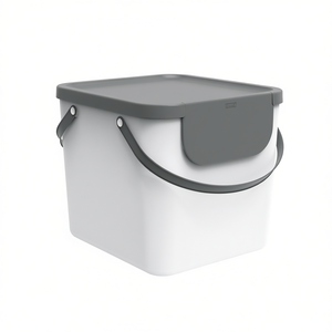 Rotho Waste Container Albula 10 L With Lid And Handle For <b>Kitchen</b> Use - Product Image 2