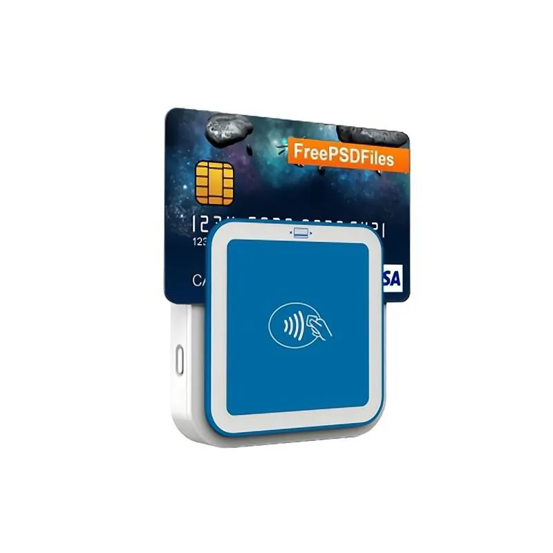 GUIXING الكل في 1 اتصال BT + USB EMV قارئ NFC IC بطاقة الائتمان MPOS I9