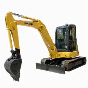 حفارة Komatsu مستعملة تعمل ساعات قليلة Pc55mr Pc55 بسعر جيد حفارة بمضخة هيدروليكية من كاواساكي كوبوتا