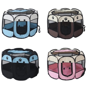 ที่มีคุณภาพสูงแบบพกพาพับ Pop Up สุนัข Playpen ที่ถอดออกได้ตาข่าย<span class=keywords><strong>ป</strong></span>ก - Product Image 4