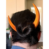Barrette en bois sculptée à la main en forme de lune, accessoire capillaire fin et léger, outil de coiffure, épingle à cheveux en bois en forme de lune pour femme