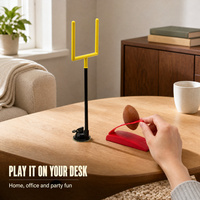Mini jeu de football de table, ensemble de jouets de football de bureau avec lanceur de balles en mousse et but à ventouse, vente en gros OEM